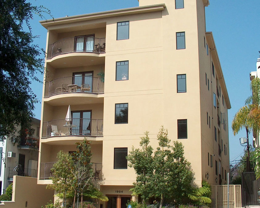 Four-Story Condominium with Semi-Subterranean Parking